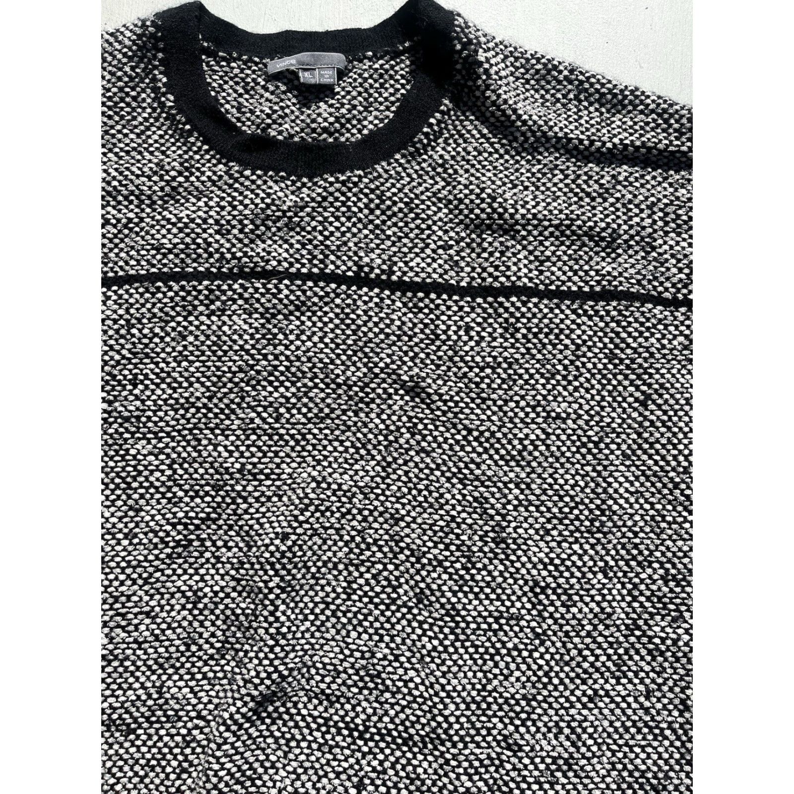 Vince Vince Sweater Multicolor XL Men City Golf Luxury Classic Yuppie Knit Crew Neck Pullover Wool Blend Size US XL / EU 56 / 4 - 4 Thumbnail