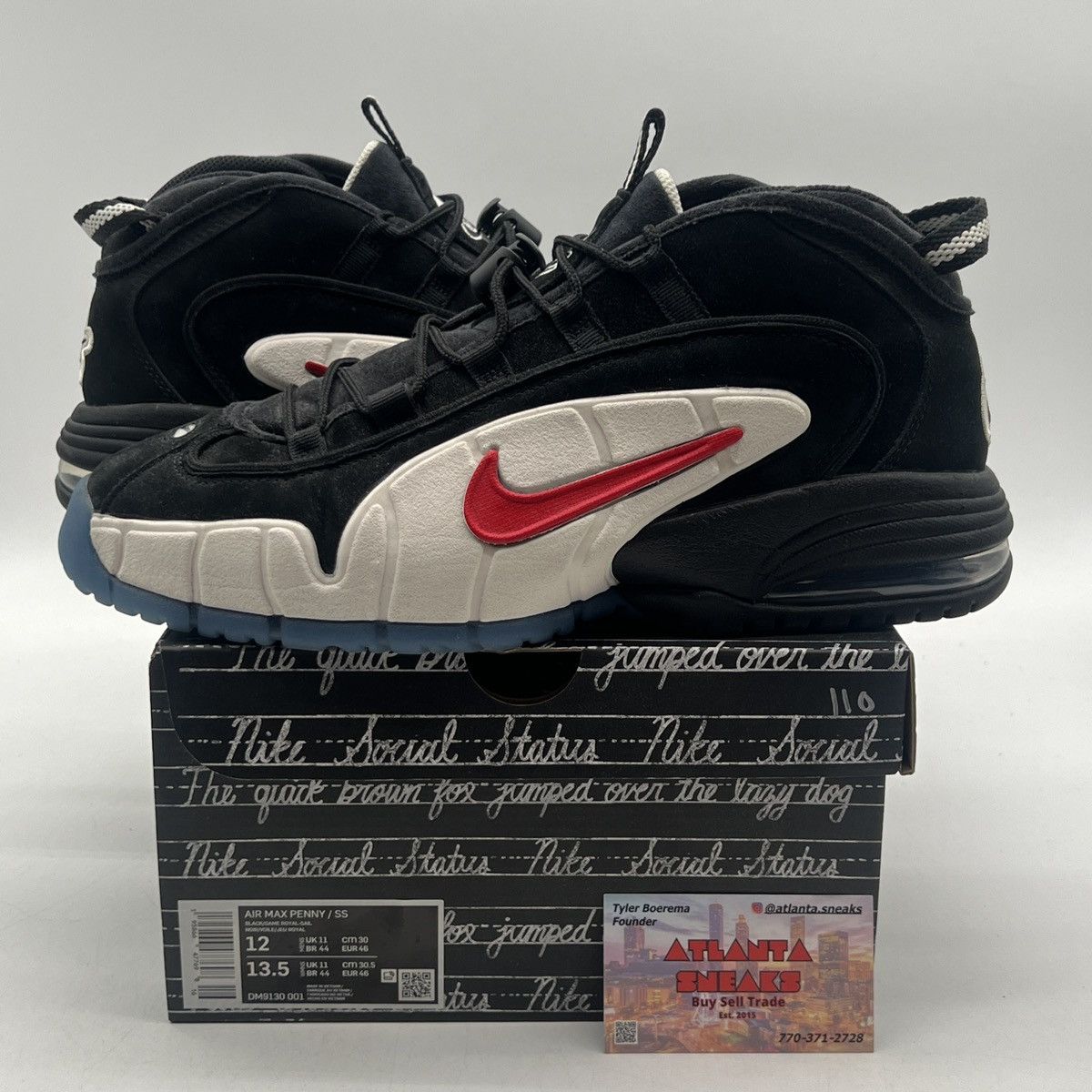 Nike Social status x air Penny 1 recess black Size US 12 / EU 45 - 1 Thumbnail