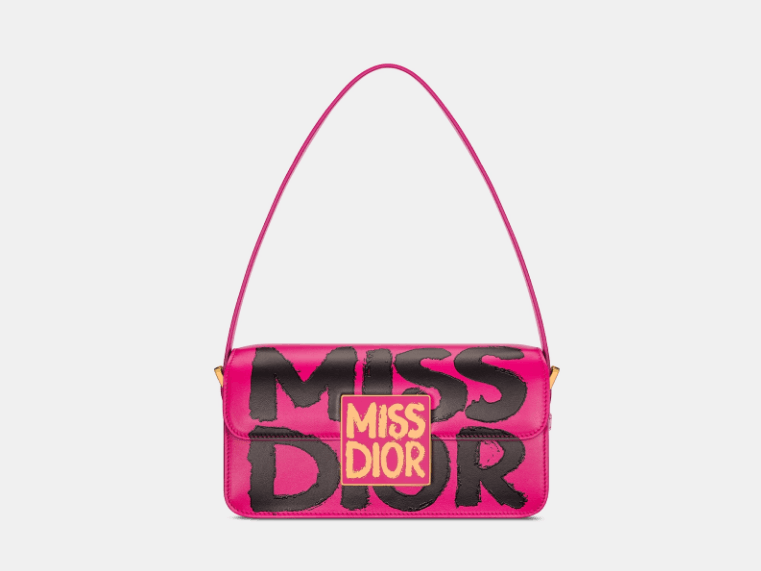 Dior o1w1db11125 M2610U Size : OS / Flap Bag in Fuchsia/Black Size ONE SIZE - 2 Thumbnail
