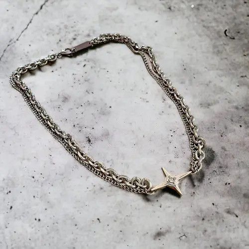 Jewelry Star Double Layer Necklace, y2k Star Necklace Size ONE SIZE - 3 Thumbnail