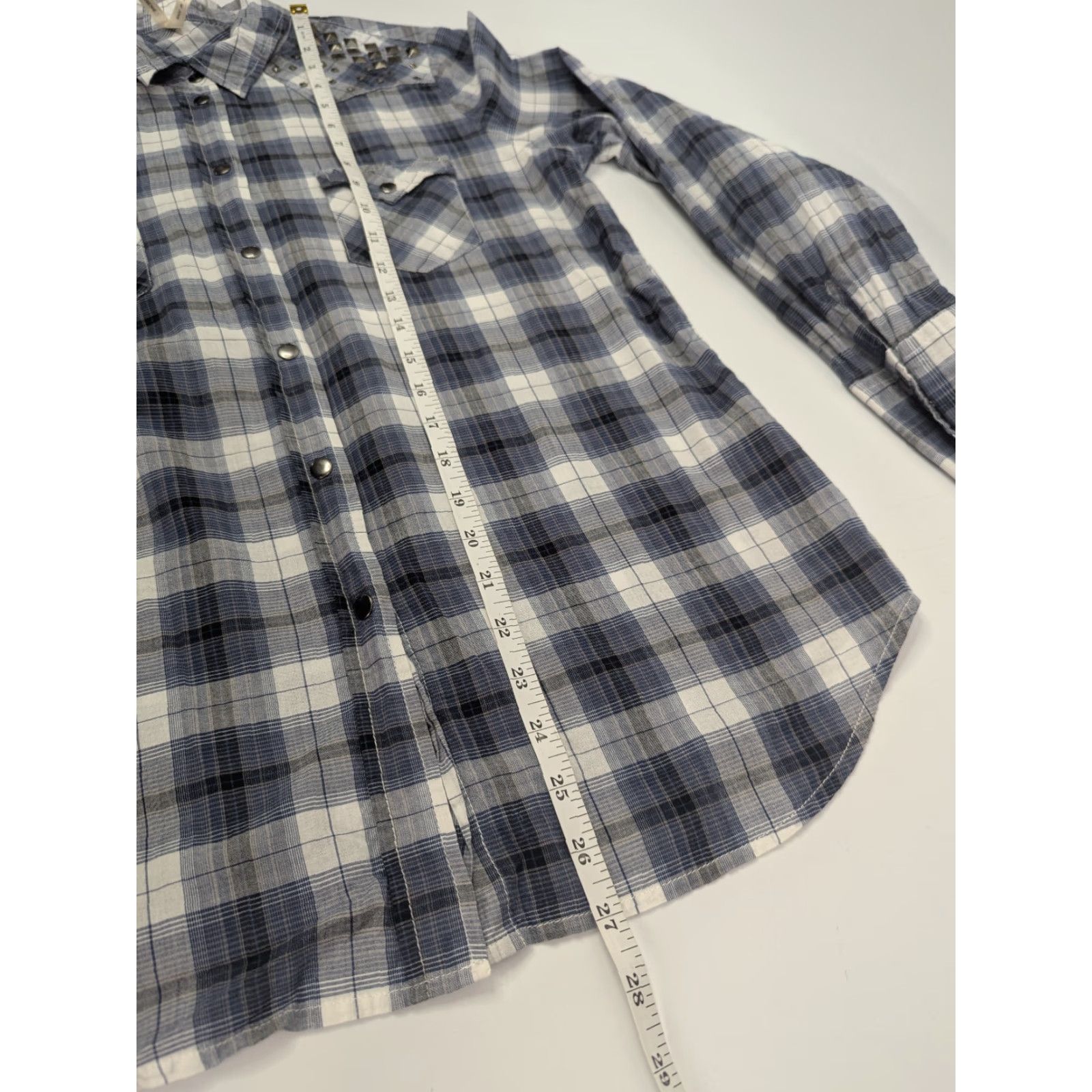 Roper Roper Shirt Womens Plaid Snap Button Studded Front Western Rodeo Size Medium Size M / US 6-8 / IT 42-44 - 5 Thumbnail