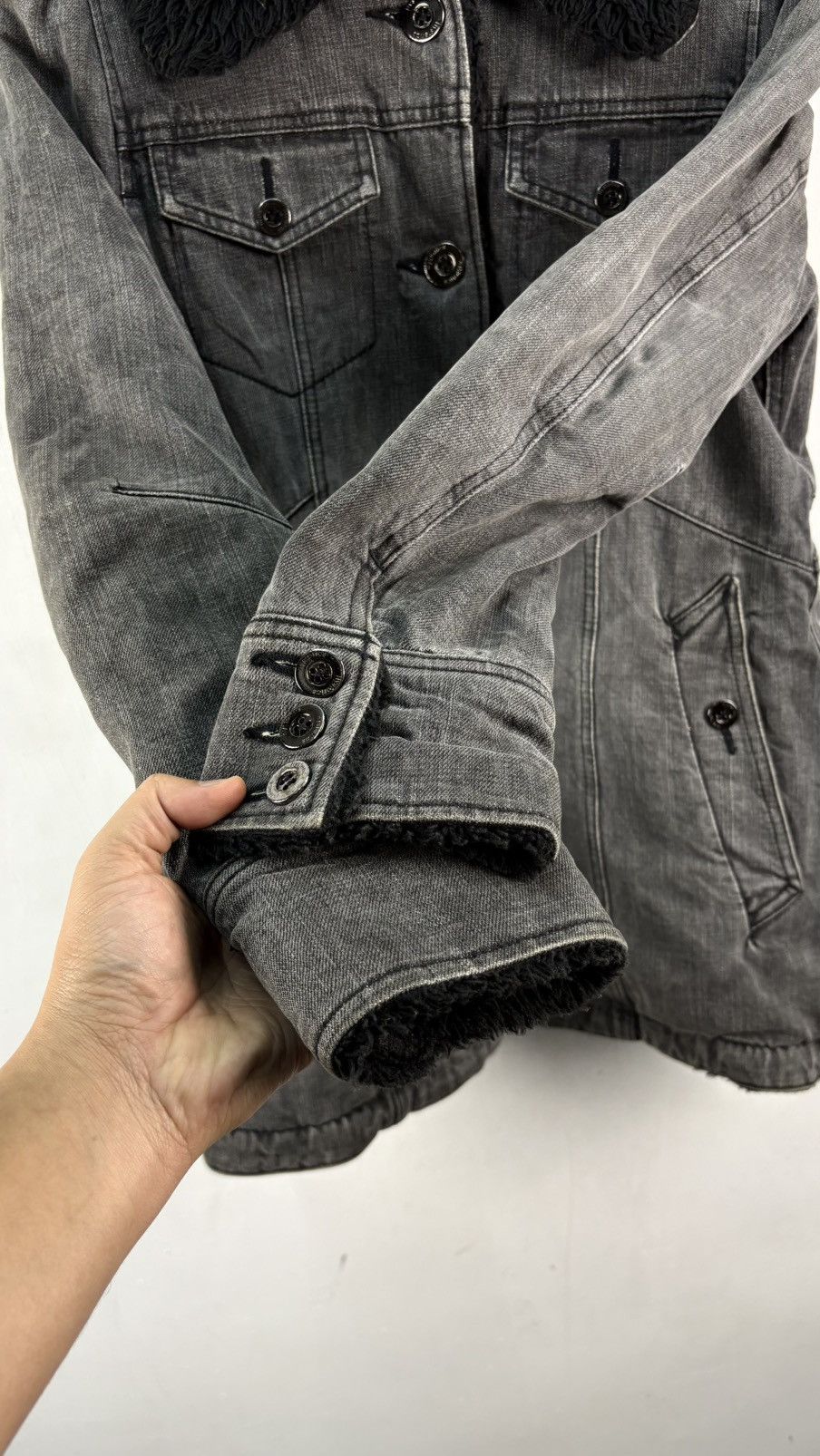 Hysteric Glamour Vintage Hysteric Glamour Denim Jacket Sherpa Lining Size US S / EU 44-46 / 1 - 6 Thumbnail