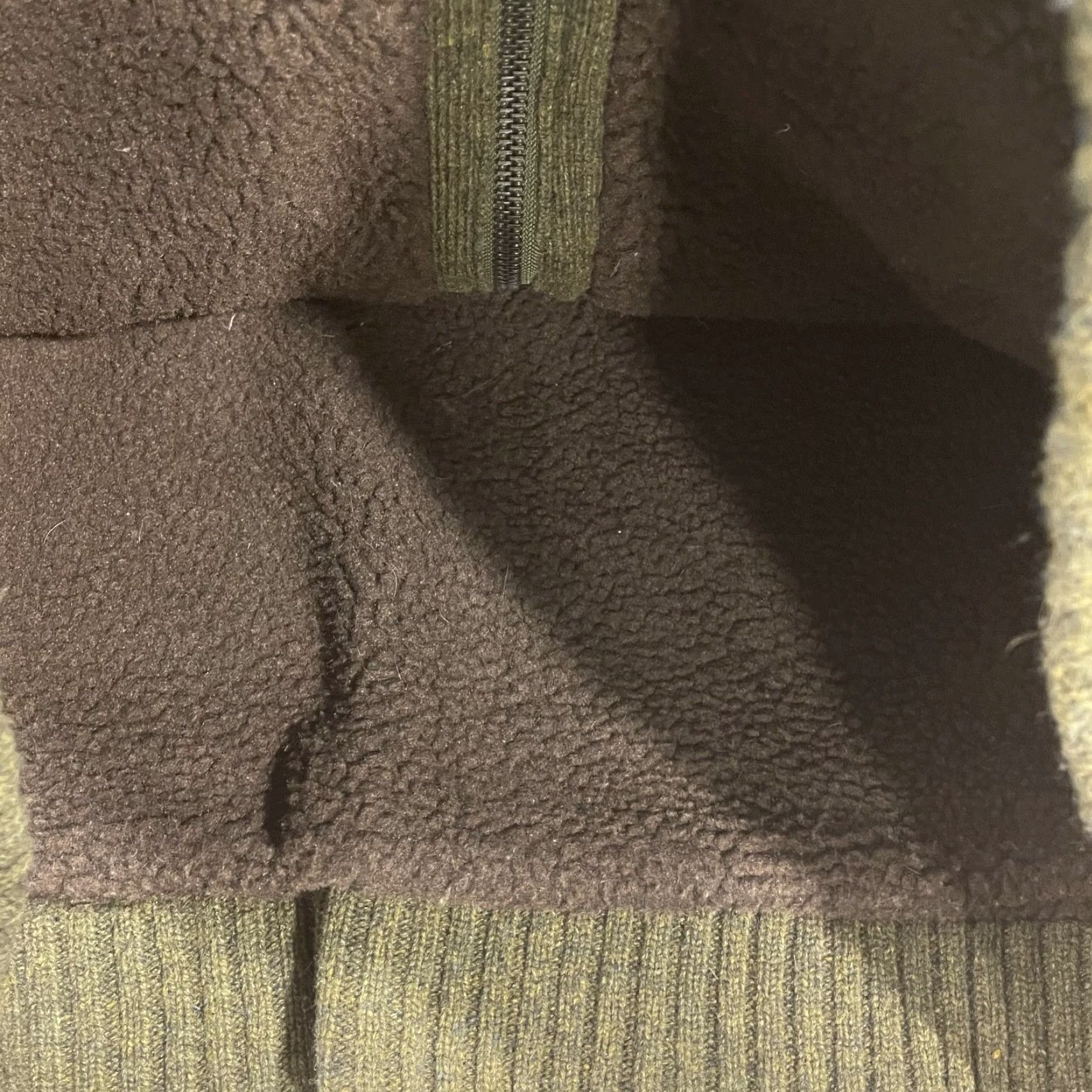 Schott Schott NYC Sweater Mens Medium Green Wool Lined Zip Full Zip Outdoor Waffle-Knit Winter Fall Knitted Wool Size US M / EU 48-50 / 2 - 6 Thumbnail