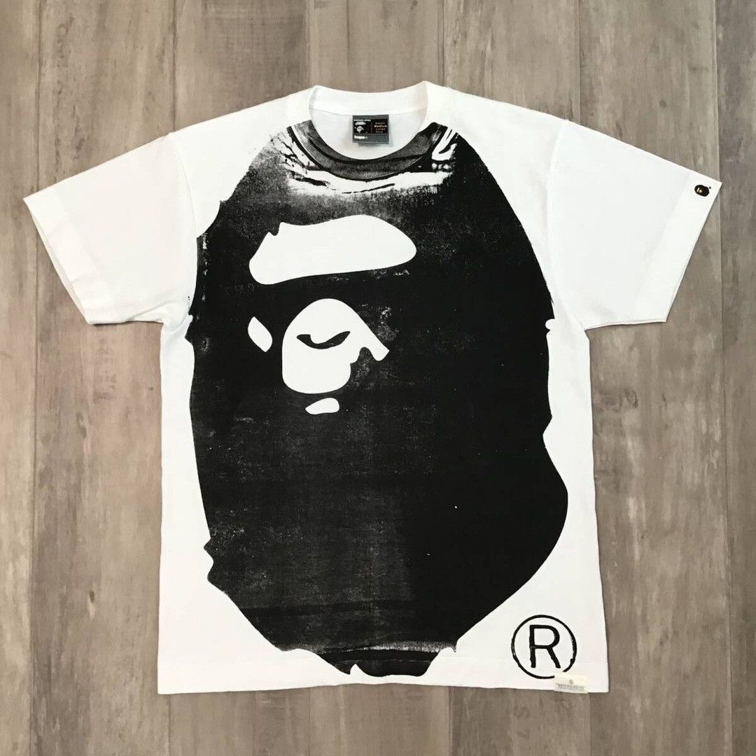 Bape × Nigo 🔥Aoyama Limited🔥 NIGO hand printed GIANT APE HEAD T