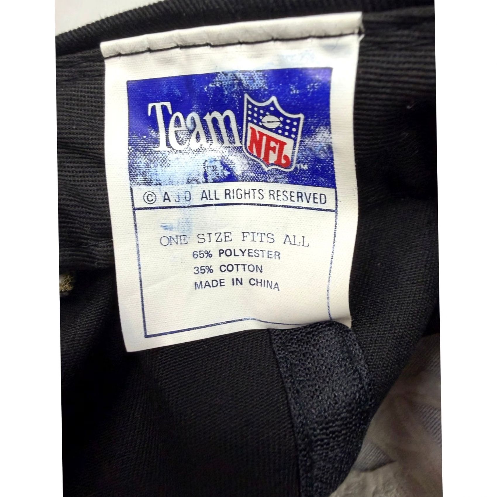 NFL VINTAGE AJD Team NFL Carolina Panthers Hat Mens Black Snapback OSFA Size US 35 - 8 Thumbnail