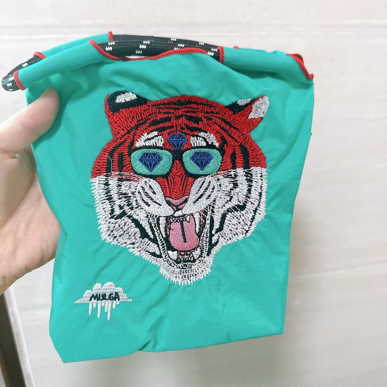 Japanese Brand Embroidered nylon shopping bag mini tote bag Size ONE SIZE - 1 Thumbnail