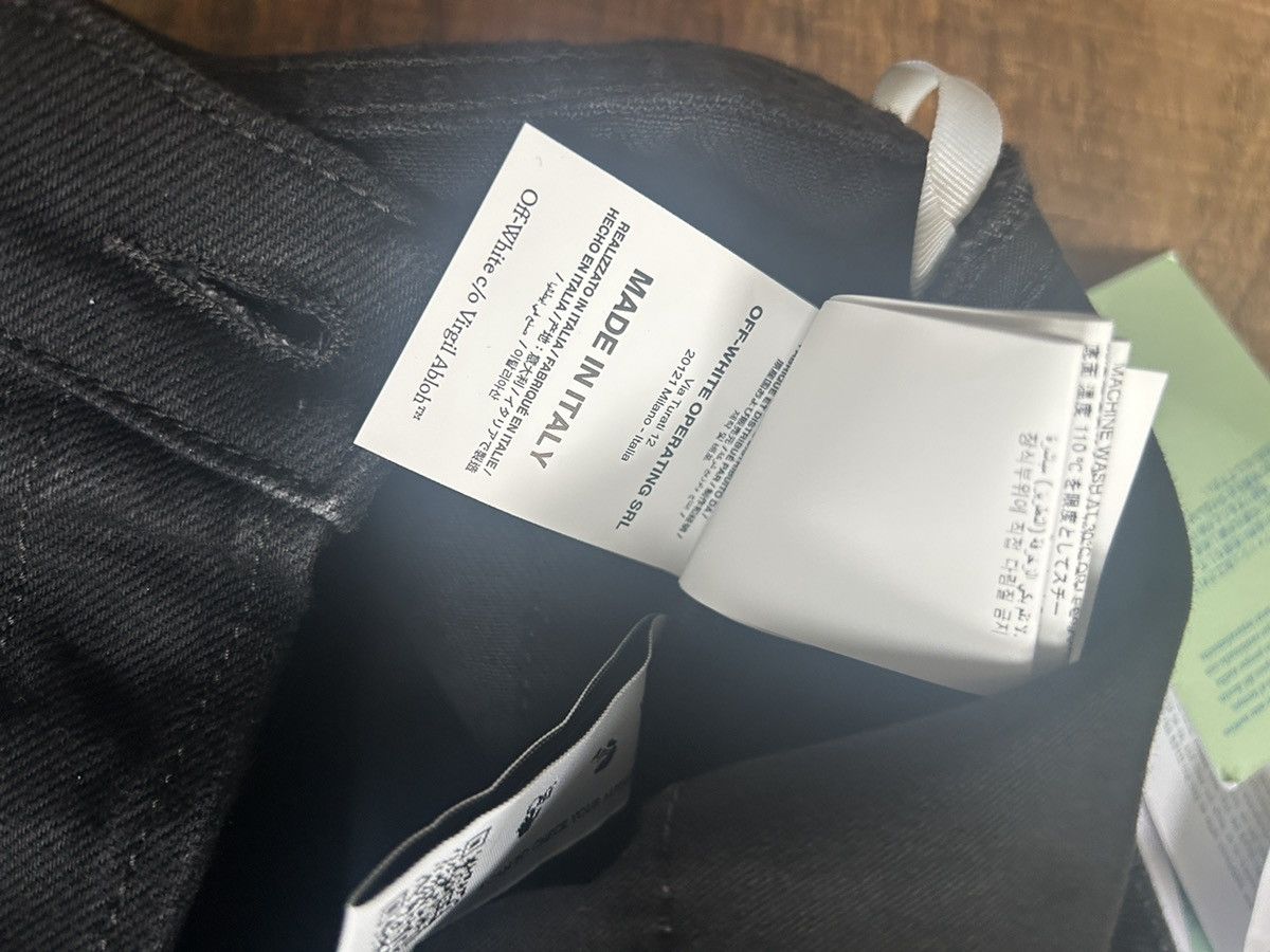 Off-White Off-white denim shorts embroidered jean virgil abloh black Size US 31 - 6 Thumbnail