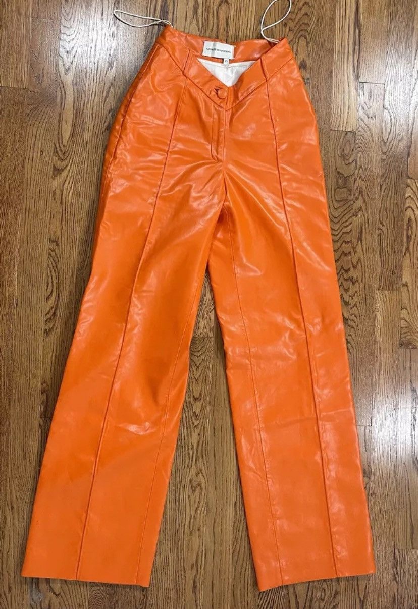 Aleksandre Akhalkatsishvili aleksandre akhalkatsishvili Leather Pants Orange Size XS Size 25" / US 0 / IT 36 - 1 Thumbnail
