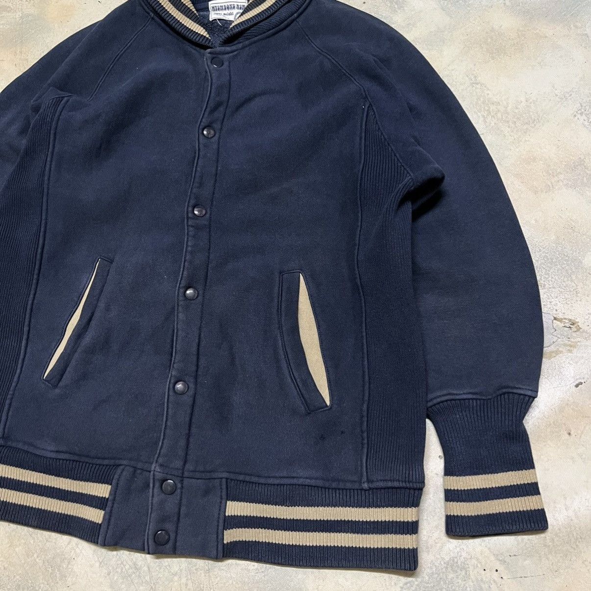 Other Vintage Blue Plain Varsity jacket Size US L / EU 52-54 / 3 - 4 Thumbnail