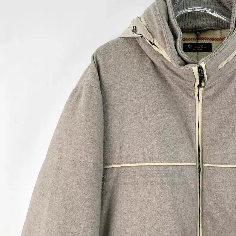 Loro Piana Loro Piana size 3XL Heather gray cashmere hooded long-sleev Size US XXL / EU 58 / 5 - 3 Thumbnail