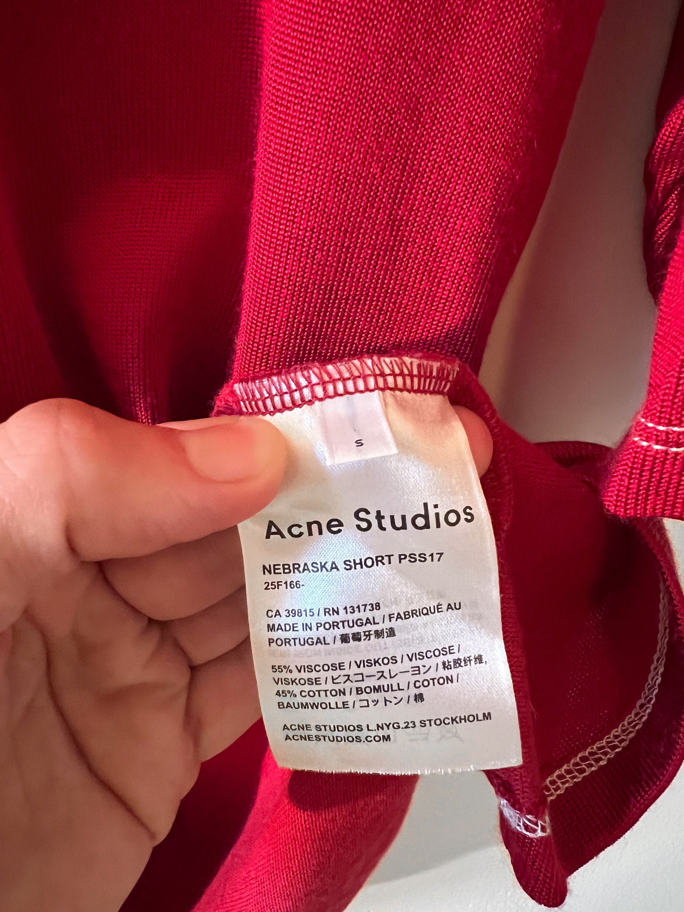 Acne Studios Nebraska Short T-Shirt Size US S / EU 44-46 / 1 - 4 Thumbnail