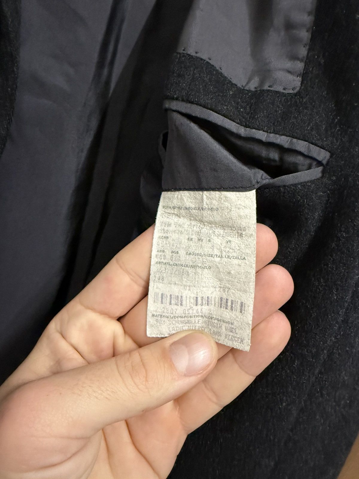 Hugo Boss Vintage Hugo Boss Wool Cashmere Black Coat Size US M / EU 48-50 / 2 - 13 Thumbnail