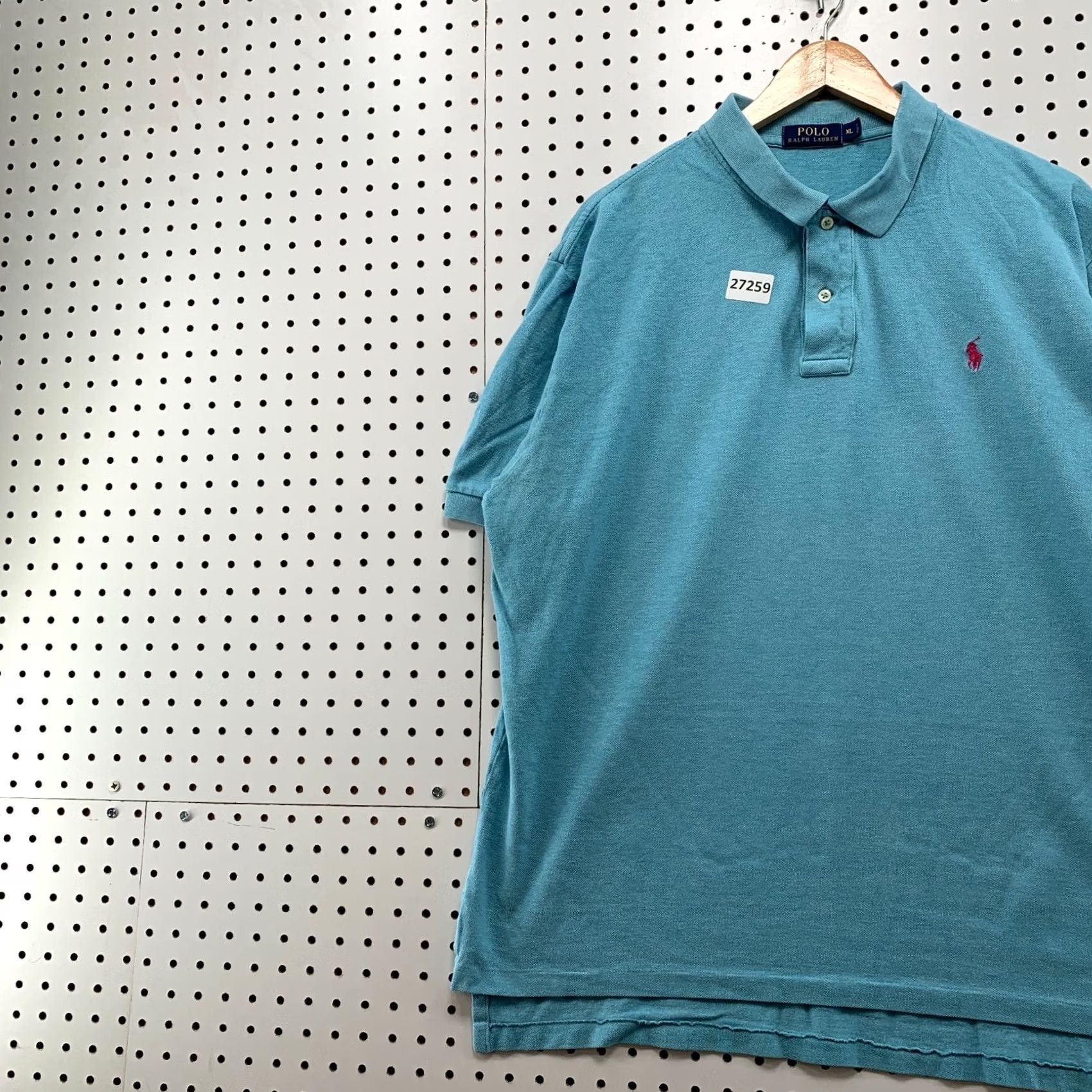 Polo Ralph Lauren Polo Ralph Lauren Shirt Mens XL Blue Pink Pony Short Sleeve Collared 26.5x29 Size US XL / EU 56 / 4 - 3 Thumbnail