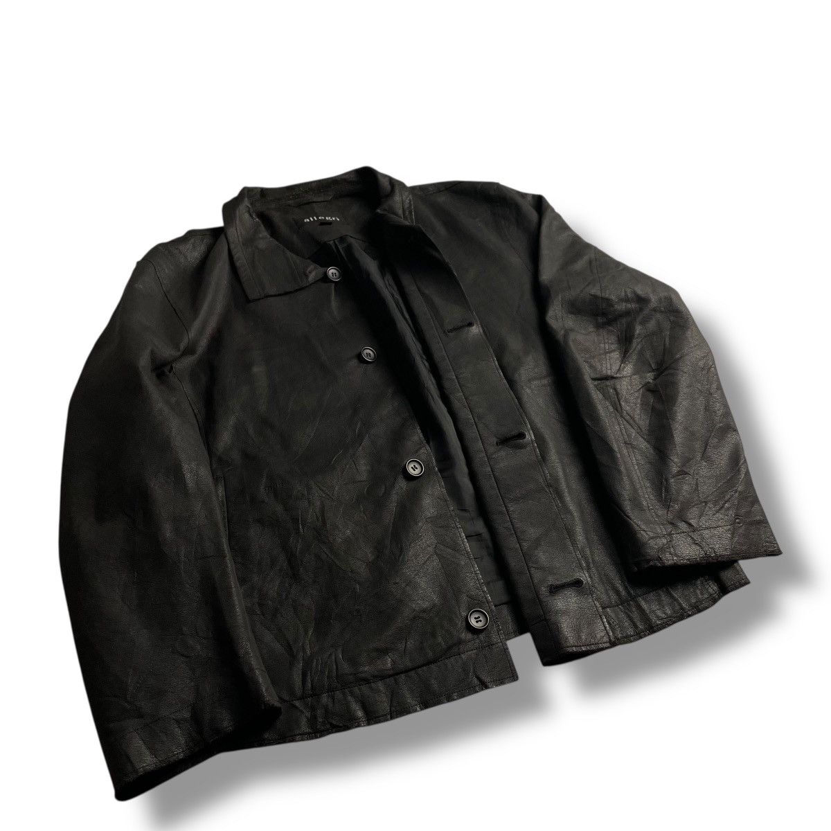 Allegri ALLEGRI HIDDEN BUTTON UP GENUINE LEATHER JACKET Size US XL / EU 56 / 4 - 12 Thumbnail