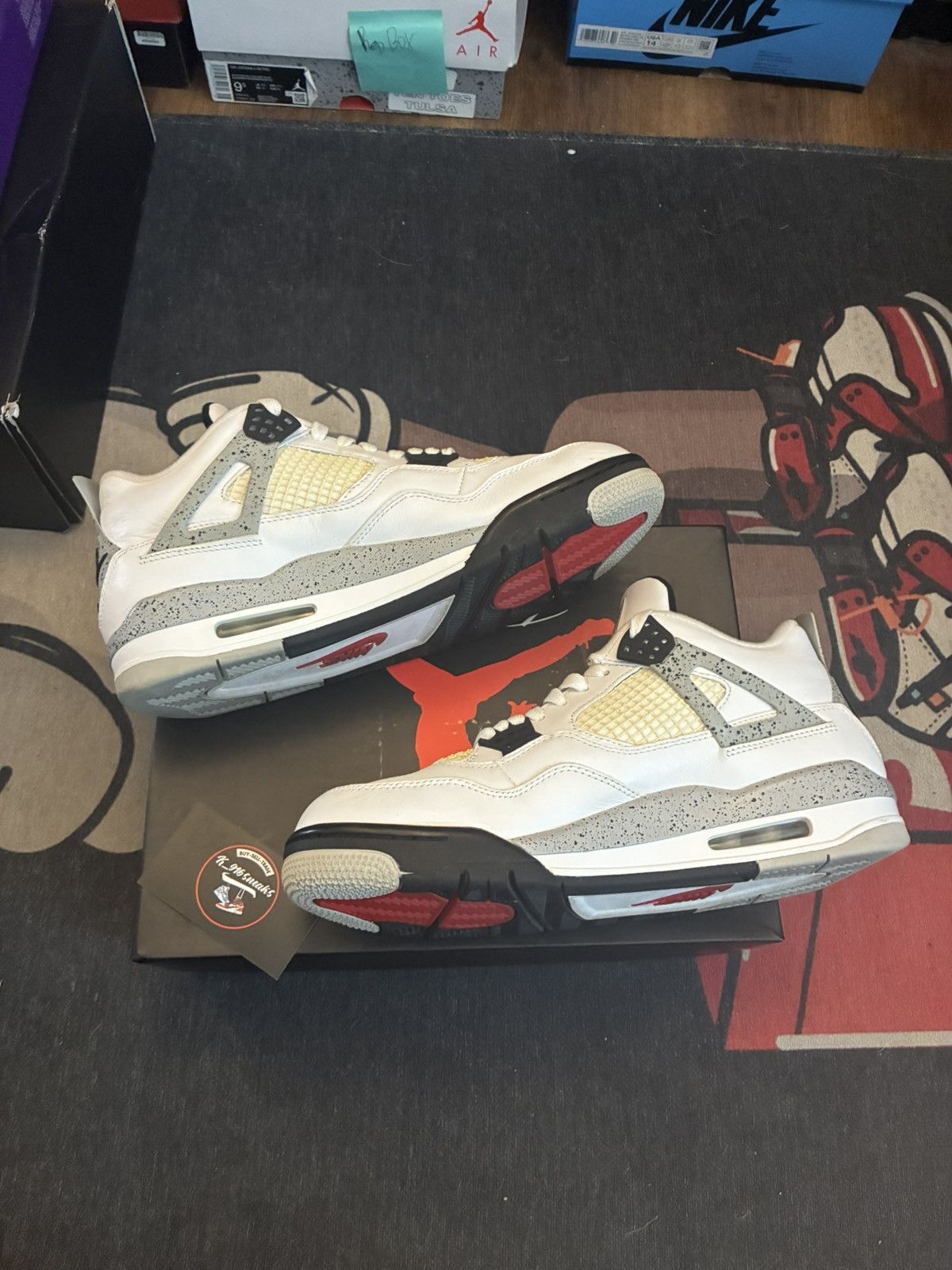 Jordan Brand Jordan 4 white cement 2015 Size US 10.5 / EU 43-44 - 3 Thumbnail