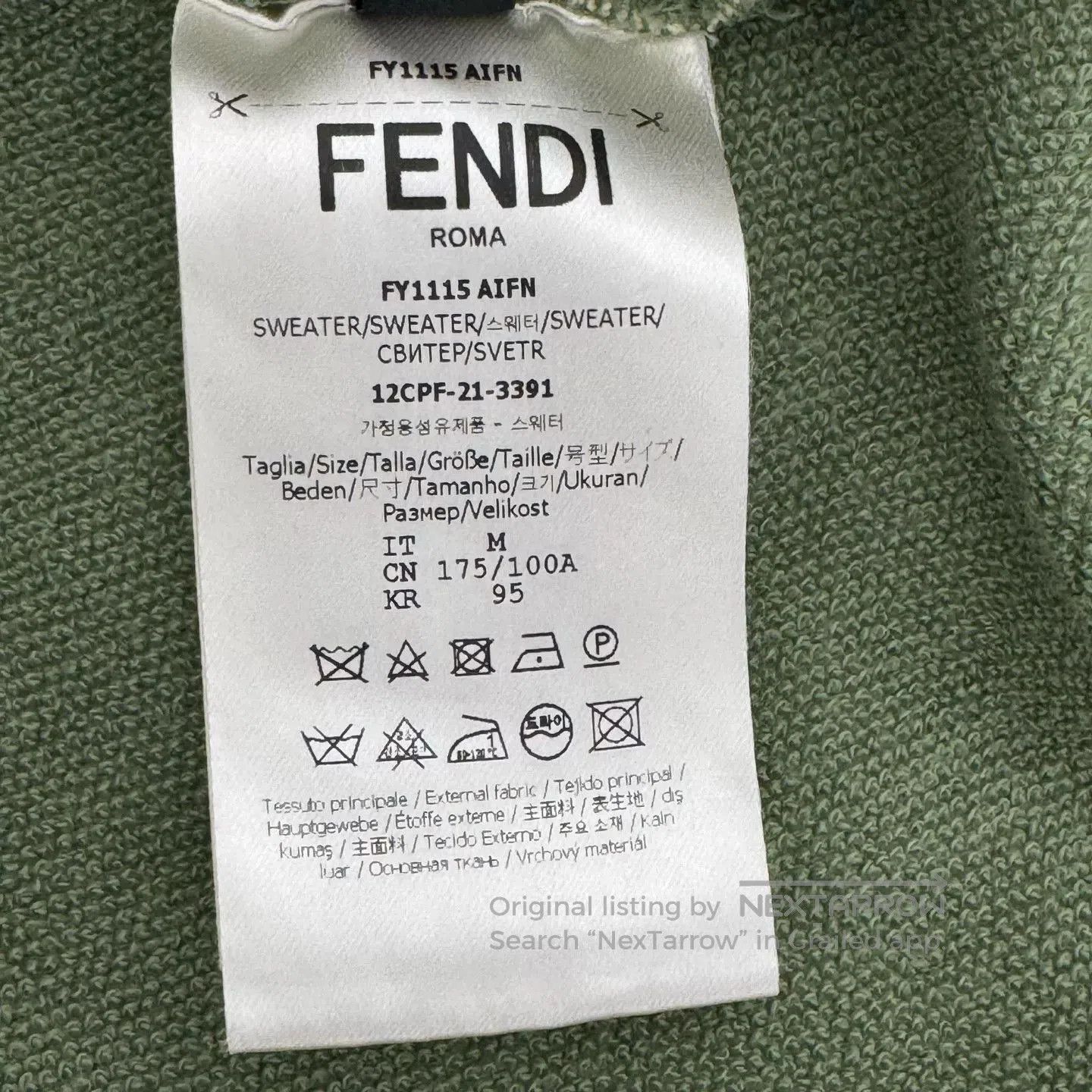 Fendi Fendi Beige Graffiti Embroidered Hoodie. Size US M / EU 48-50 / 2 - 4 Thumbnail