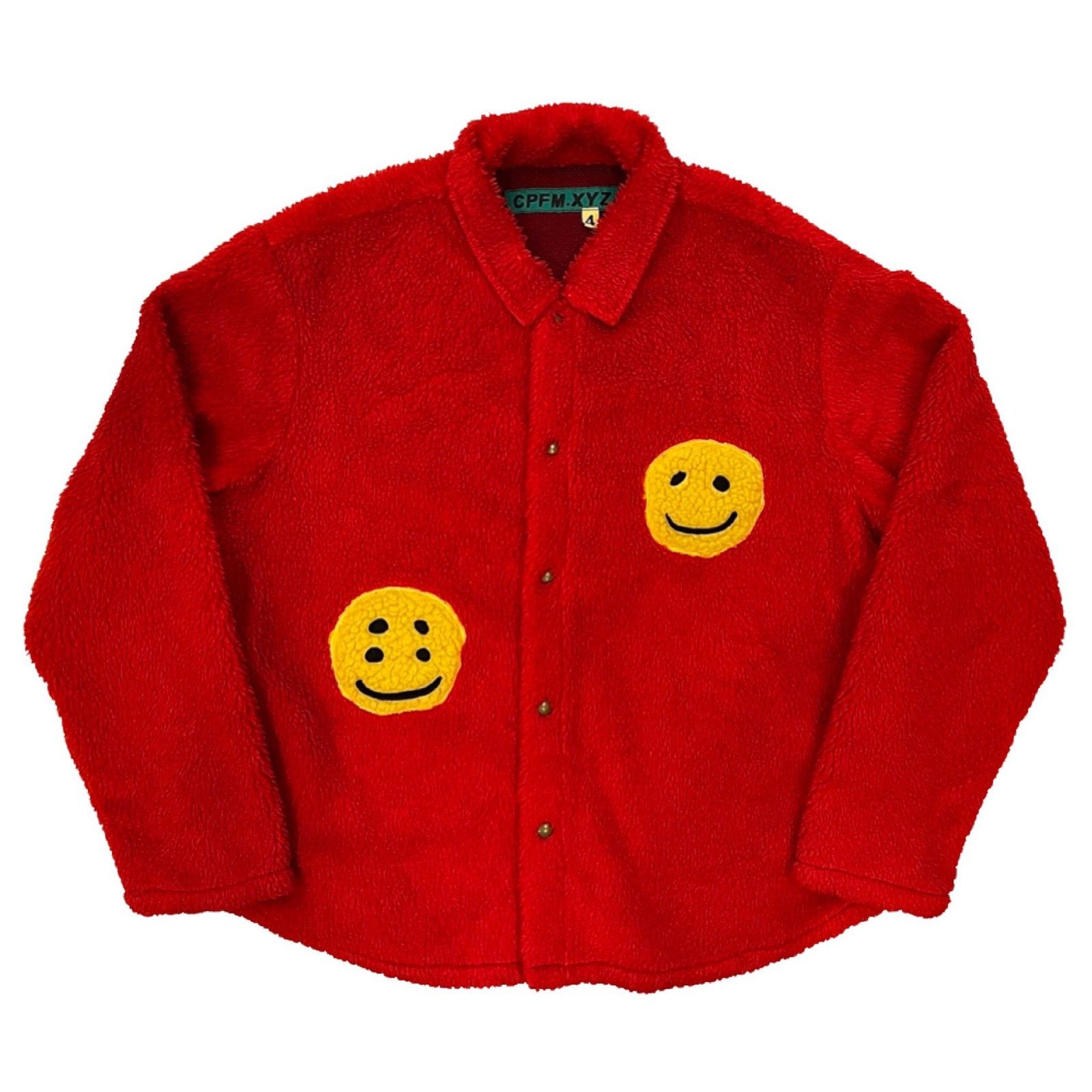 Cactus Plant Flea Market CPFM Double Smiley Work Jacket in Red Size US XL / EU 56 / 4 - 1 Preview