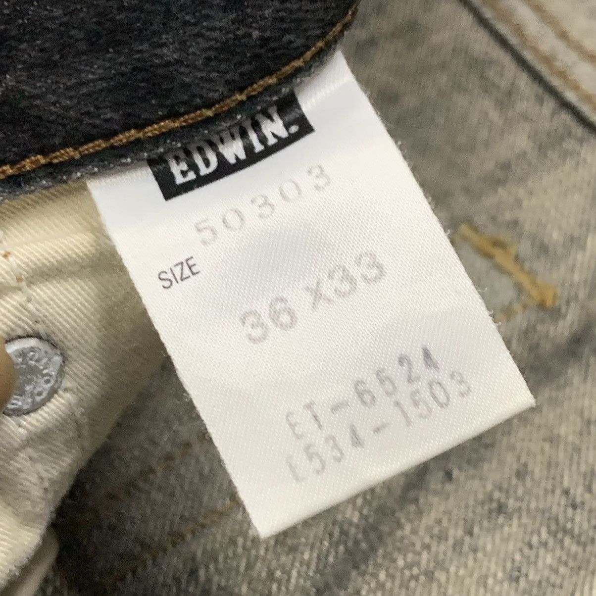 Edwin × Japanese Brand × Vintage Vintage Edwin 503 Rebel Regular faded denim Size US 36 / EU 52 - 8 Thumbnail