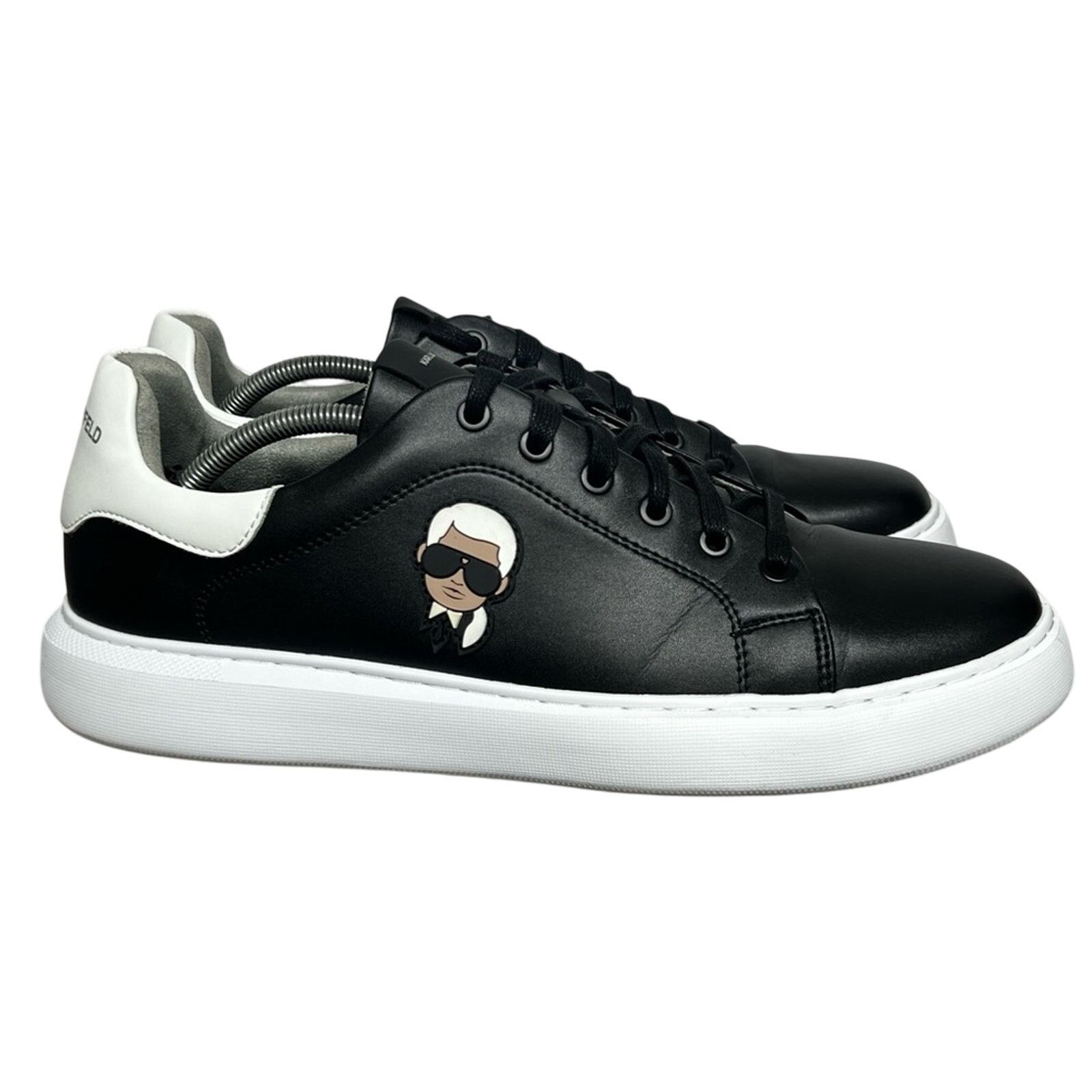 Karl Lagerfeld Karl Lagerfeld Kapri Lo Mono Mid Low Cut Mens Sneakers RARE Size US 11.5 / EU 44-45 - 2 Thumbnail