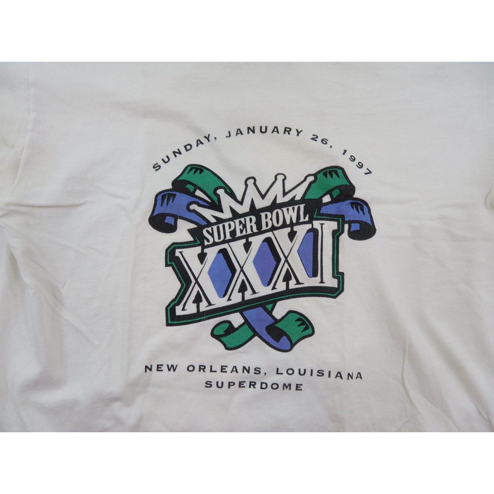 Fruit Of The Loom Vintage Super Bowl XXXI T-Shirt, 1997 New Orleans, XL Size US XL / EU 56 / 4 - 2 Thumbnail