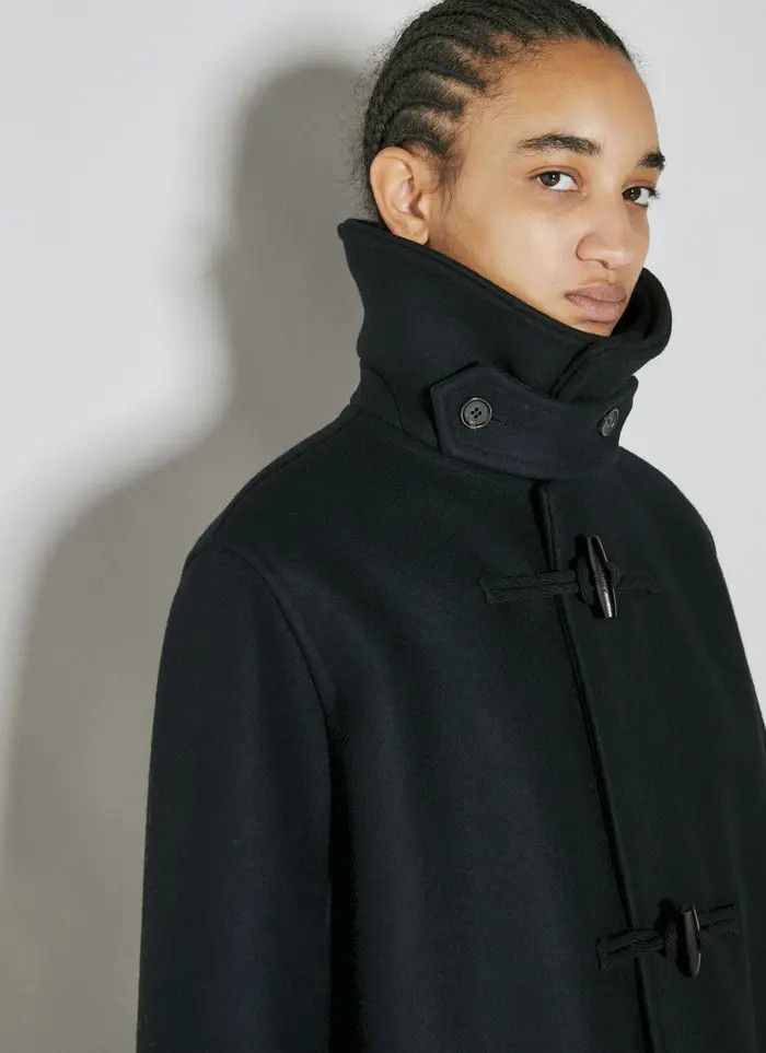 Saint Laurent Paris o1bcso1str0325 Duffle Coat Trapeze in Black Size M / US 6-8 / IT 42-44 - 5 Thumbnail