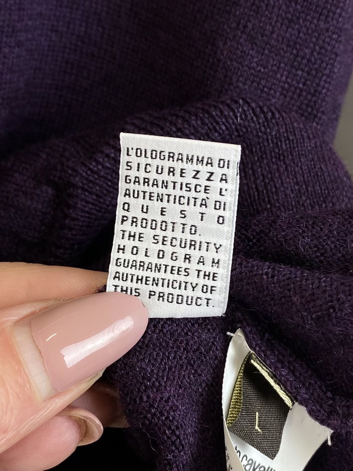 Roberto Cavalli Roberto Cavalli Sweater Jumper Men’s Size L Luxury Purple Size US L / EU 52-54 / 3 - 11 Thumbnail