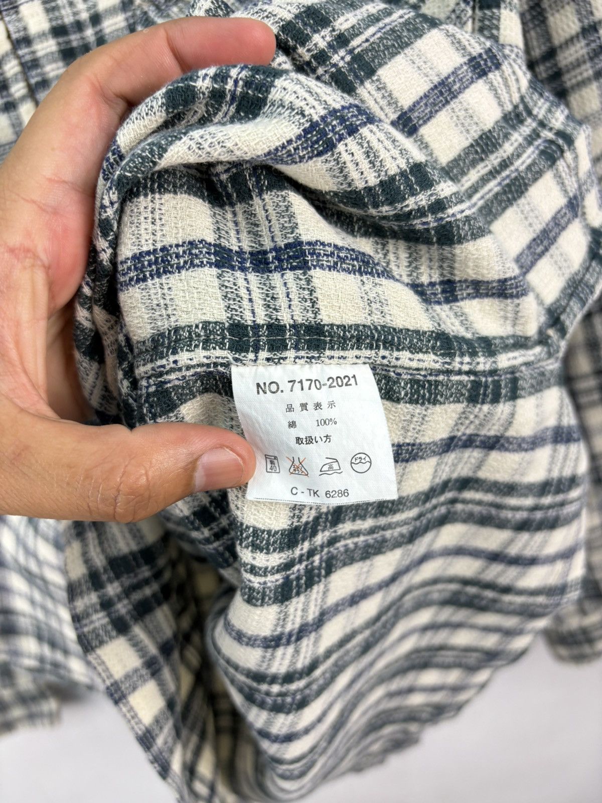 Vintage Vintage Lucky Strike Flannel Jacket Checked Plaid Tartan Size US L / EU 52-54 / 3 - 4 Thumbnail