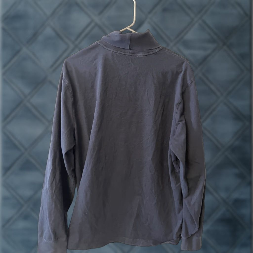 Vintage L.L.Bean Shirt Men Large Navy Blue Turtleneck Long Sleeve Traditional Fit 508115 Size US L / EU 52-54 / 3 - 1 Thumbnail