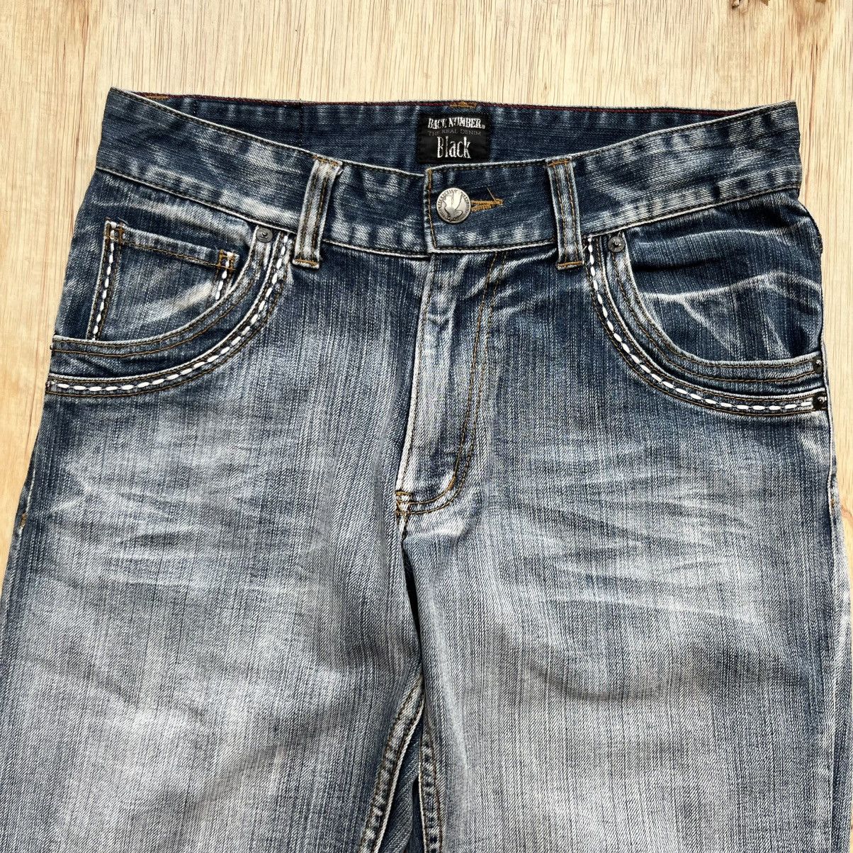 Japanese Brand BLACK by BACK NUMBER DENIM BLUE WASHED STYLE JAPANESE Size US 30 / EU 46 - 8 Thumbnail