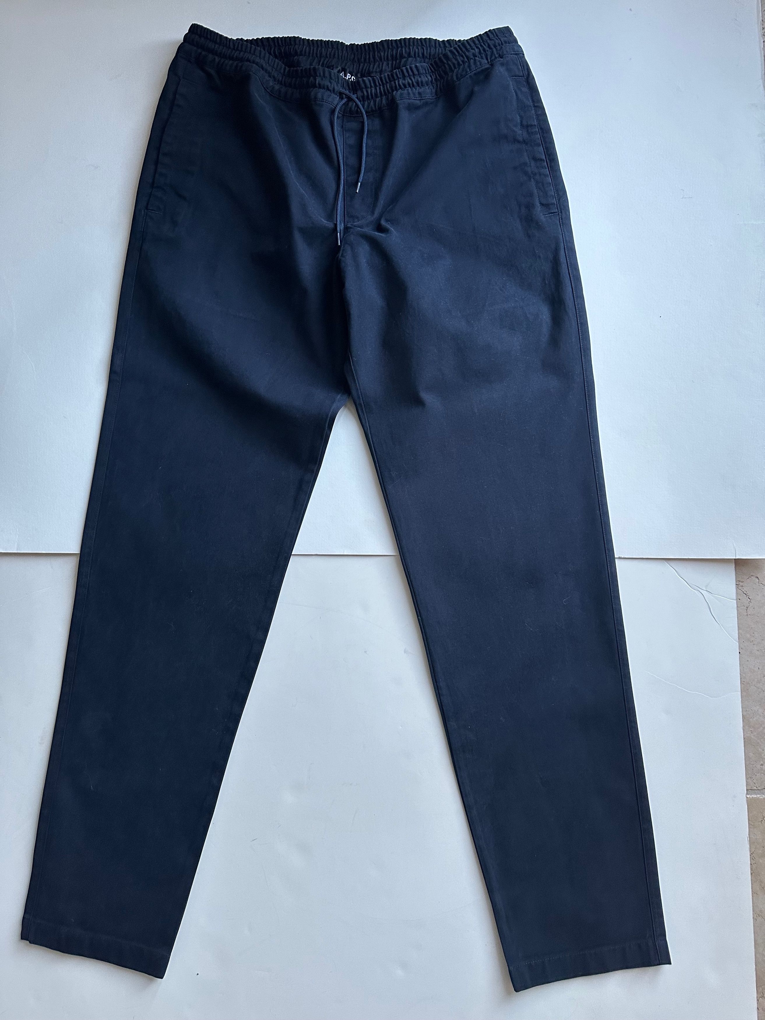 A.P.C. A.P.C. Kaplan Drawstring Pants - Navy - Size 54 Size US 38 / EU 54 - 1 Thumbnail