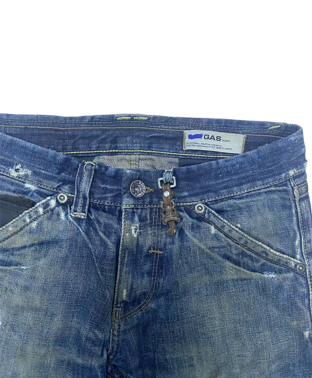GAS Gas Distressed Denim Selvedge (Z09) waist 32 Size US 32 / EU 48 - 8 Thumbnail