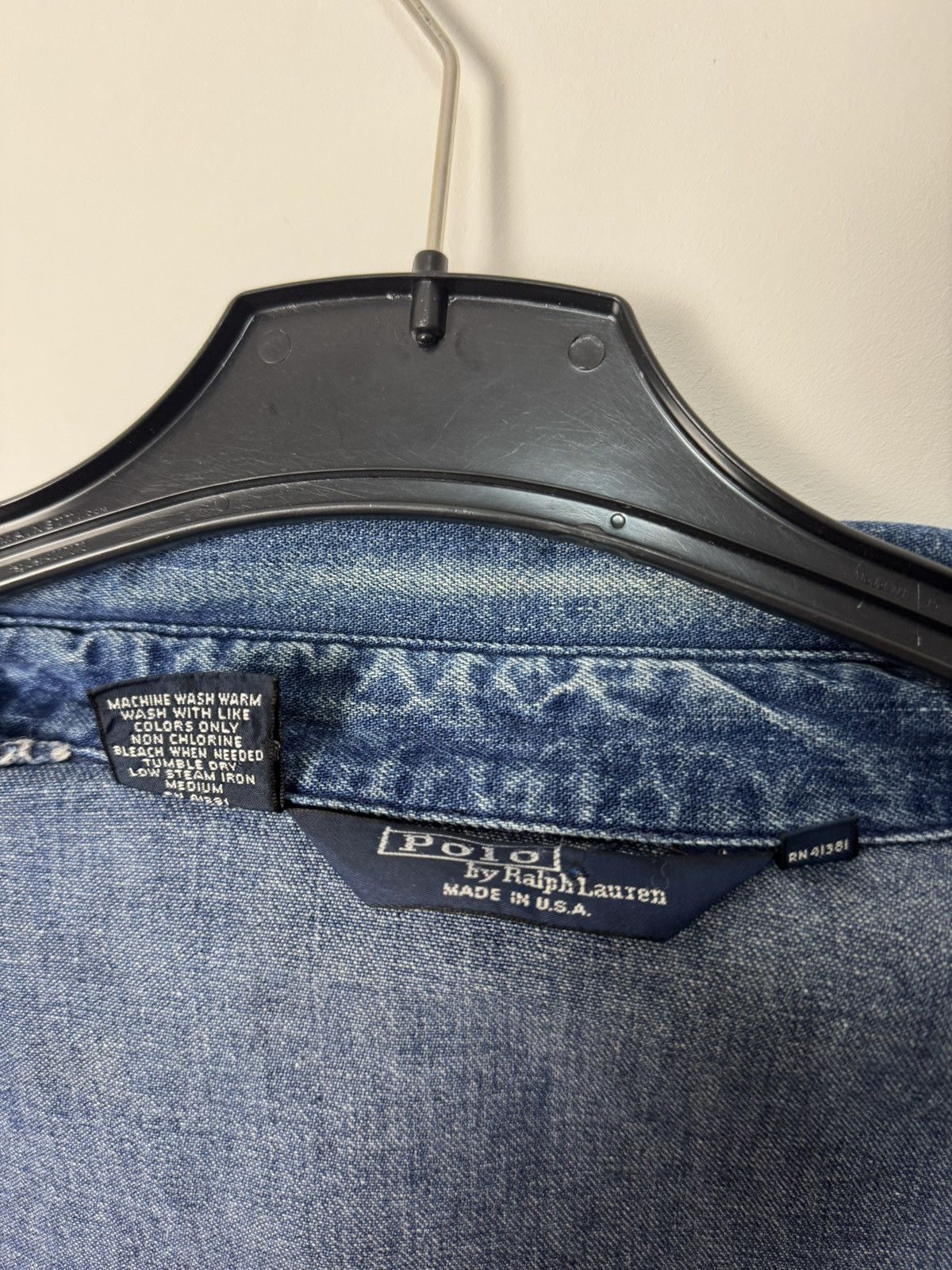 Polo Ralph Lauren Vintage 1980S Made In USA Polo Ralph Lauren Denim jacket Size US S / EU 44-46 / 1 - 14 Thumbnail