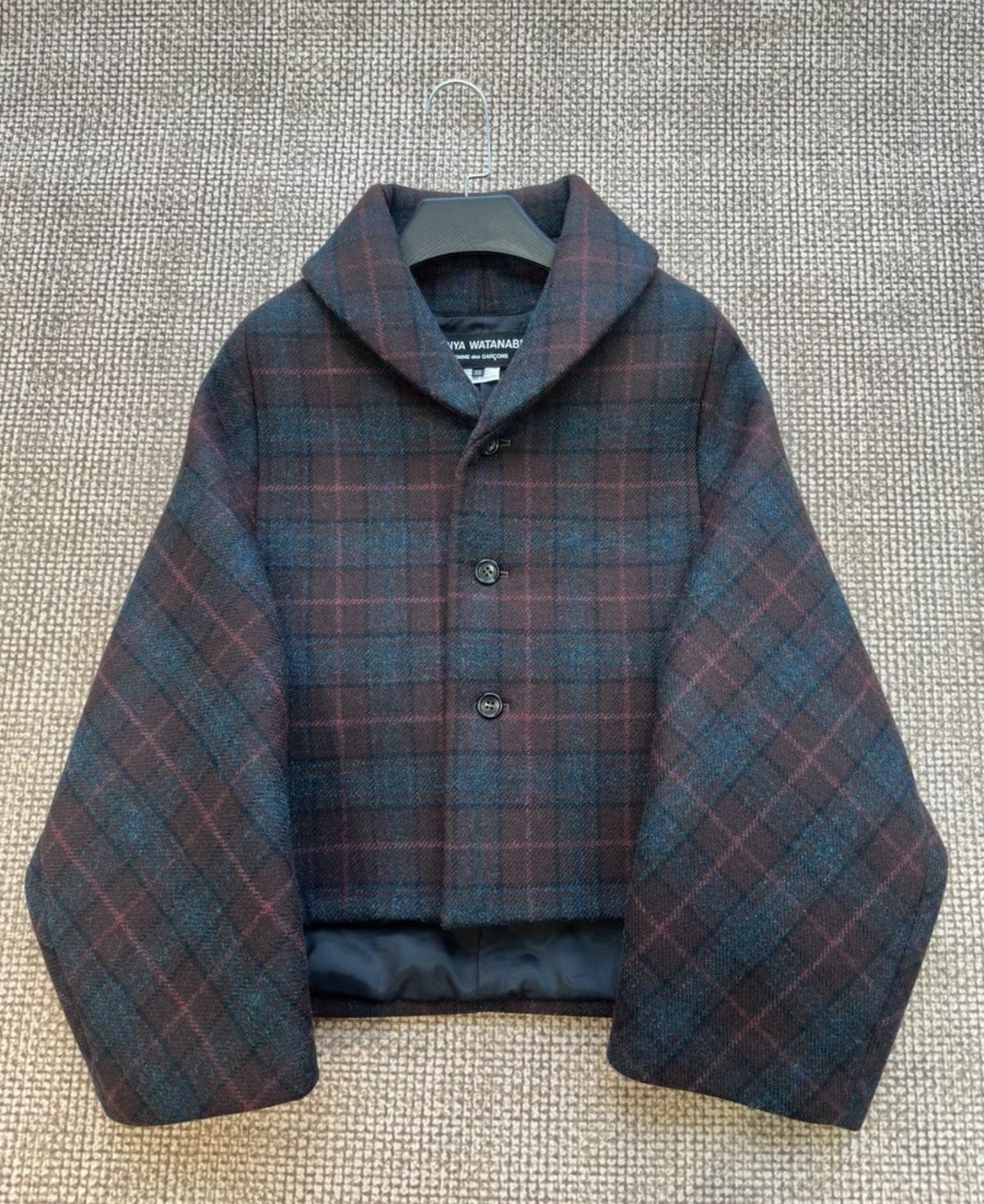 Comme des Garcons Junya Watanabe Comme des Garçons Plaid Wool Jacket K23 Size XS / US 0-2 / IT 36-38 - 2 Thumbnail