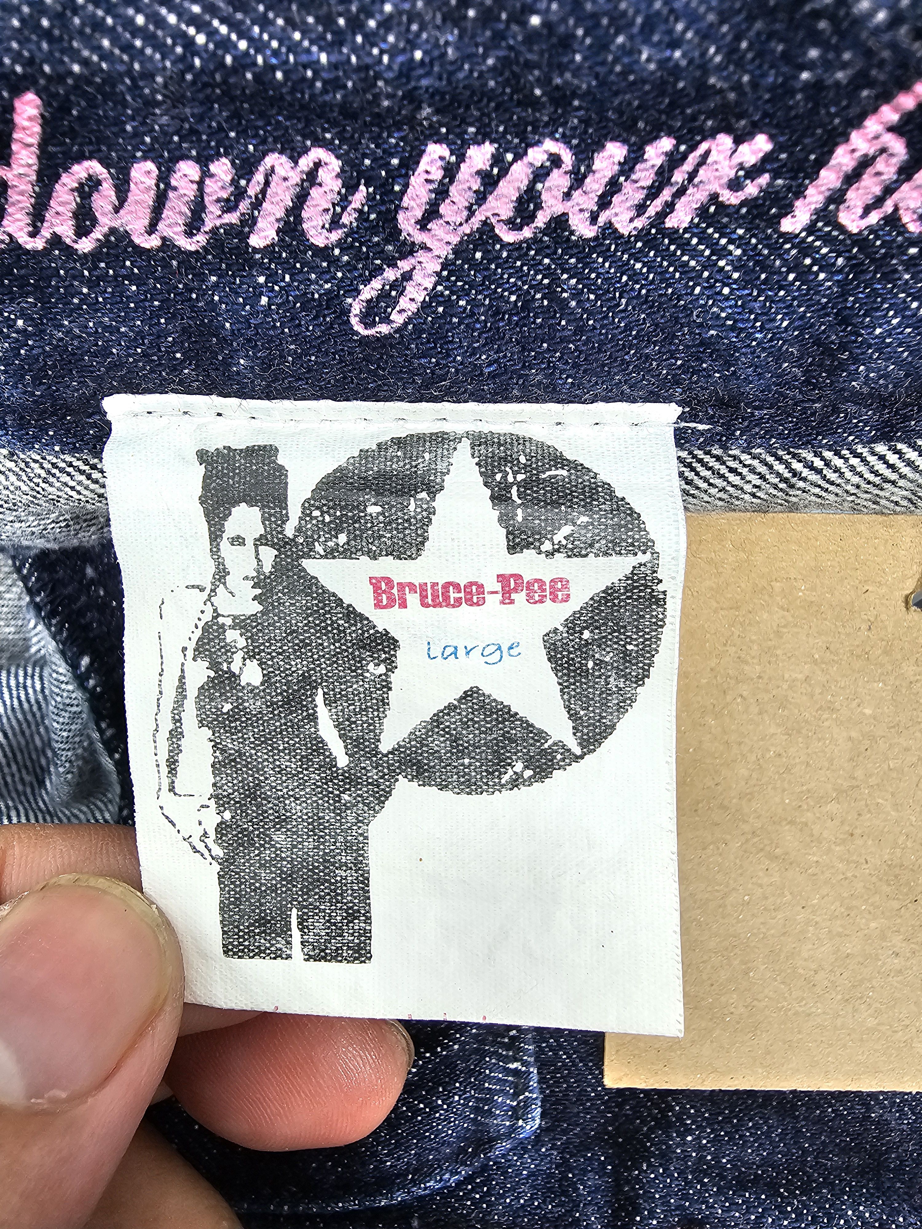 Japanese Brand BRUCE-PEE Crazy Multi Pockets Punk Design Jeans JB0282 Size US 33 - 14 Thumbnail