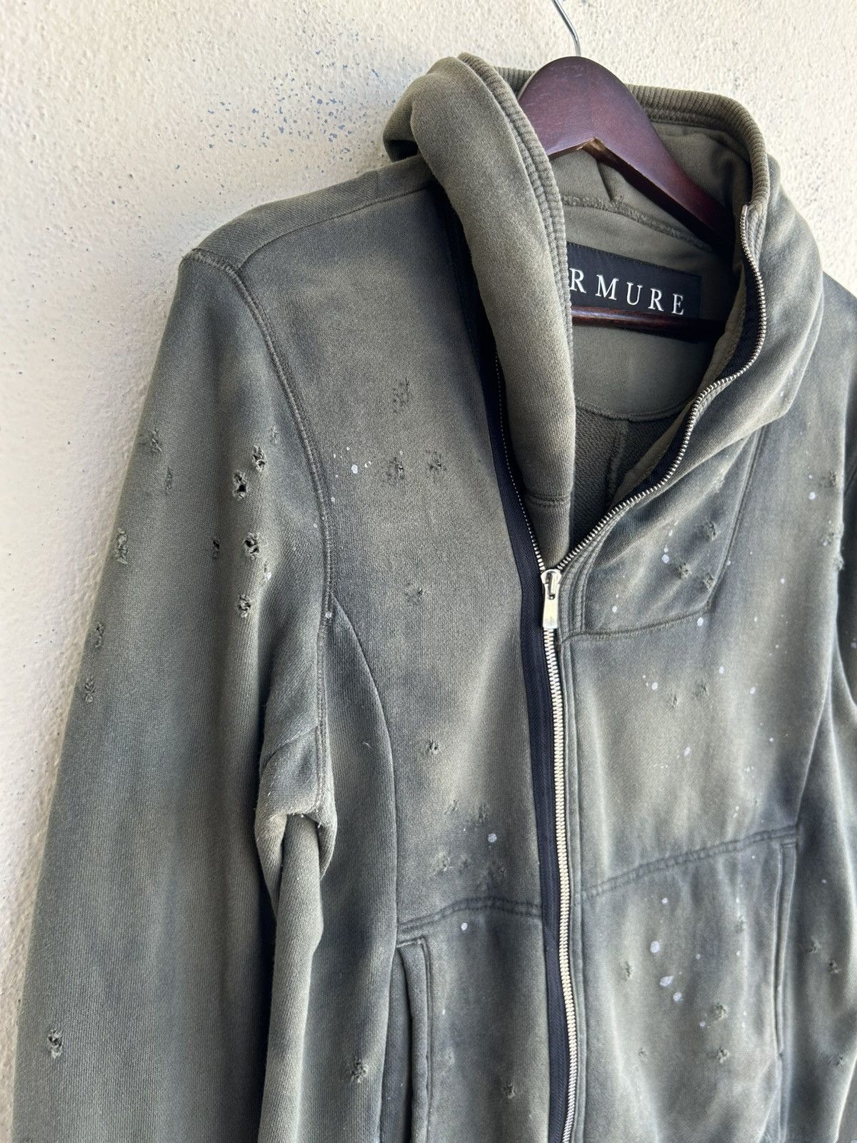 Japanese Brand × Seditionaries Armure Gunshots Distressed Hoodie Size US XS / EU 42 / 0 - 7 Thumbnail