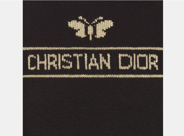 Dior o1w1db10425 414S94N Embroidered Sweater in Black Size S / US 4 / IT 40 - 3 Thumbnail