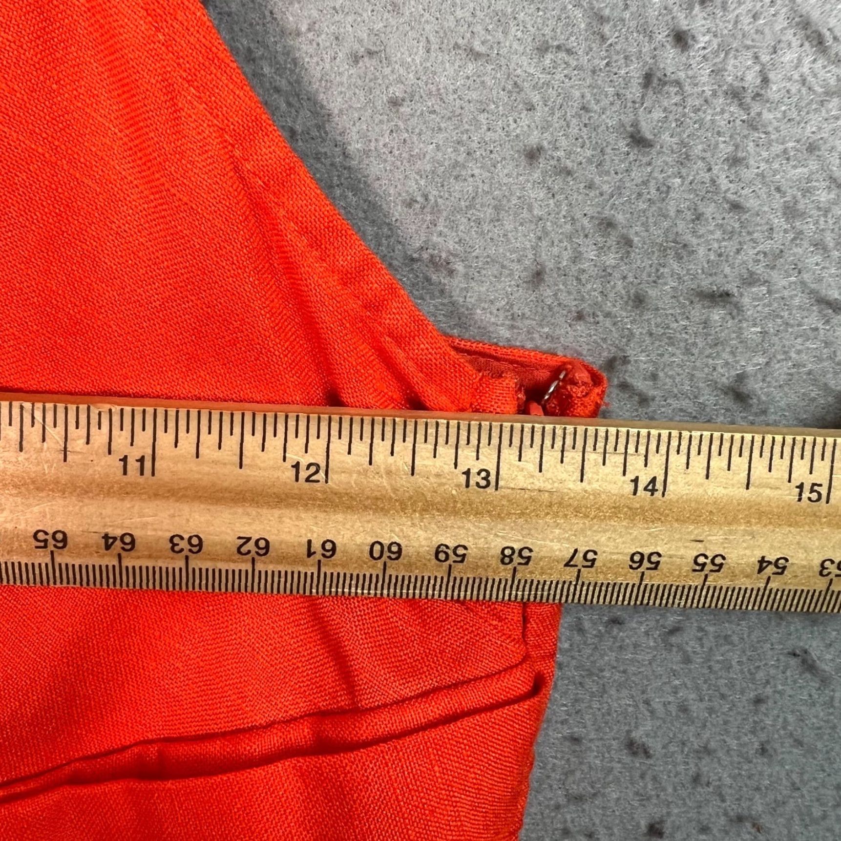 Vintage VINTAGE En Saison Womens XS Orange Sleeveless High-Low Hem Dress Size XS / US 0-2 / IT 36-38 - 5 Thumbnail