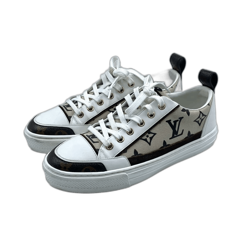 Louis Vuitton Louis Vuitton Low-Top Sneakers in Beige Size US 6 / IT 36 - 1 Thumbnail