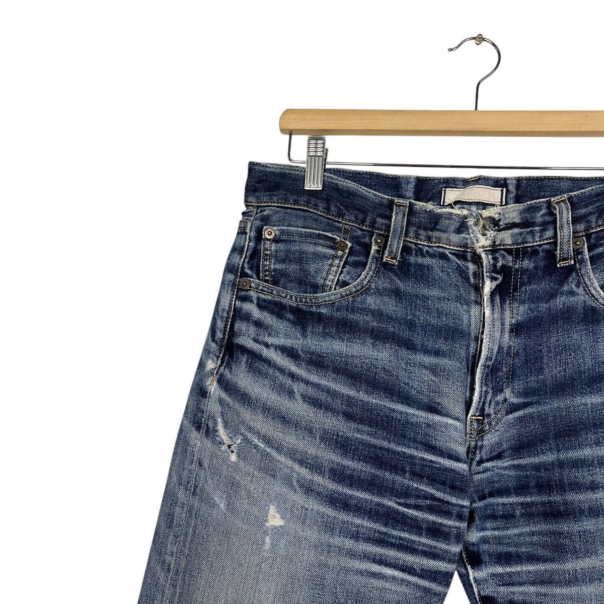 Japanese Brand Vintage Japanese Designer Selvedge Distressed Denim Jeans Size US 31 - 6 Thumbnail