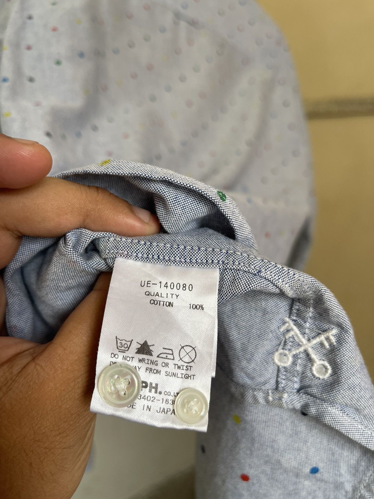 uniform experiment Uniform Experiment Rainbow Polkadot Button Up Shirt Size US M / EU 48-50 / 2 - 8 Thumbnail