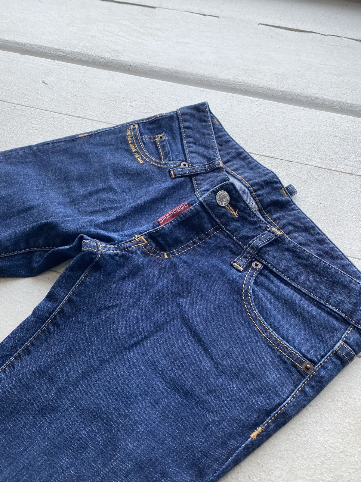 Dsquared2 Luxury 00s Dsquared2 Skinny Zip Hem Denim Jeans Women Y2K Size 29" - 3 Thumbnail
