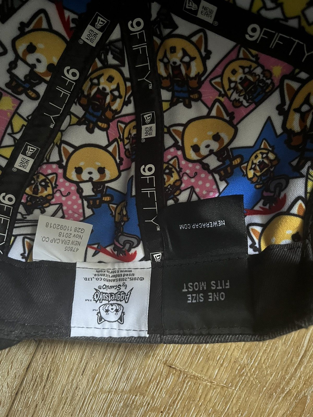 Japanese Brand Aggretsuko X Tokidoki New Era 59Fifty Snap Back Cap Size ONE SIZE - 3 Thumbnail