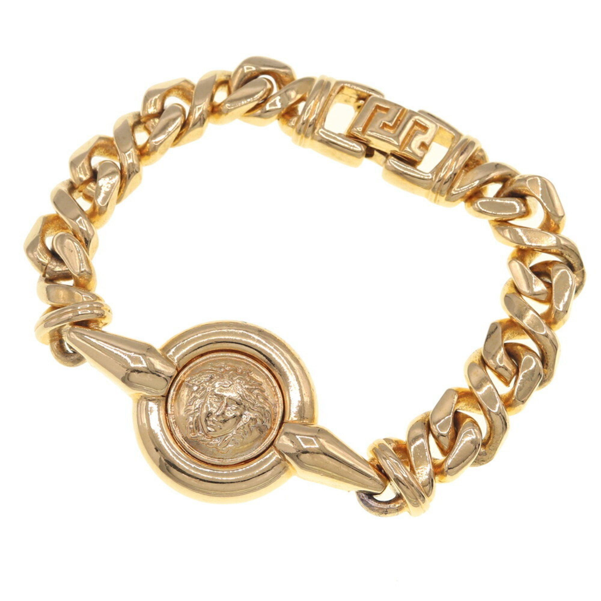 image of Versace Bracelet Gold Metal Accessories Medusa Men Women Versace