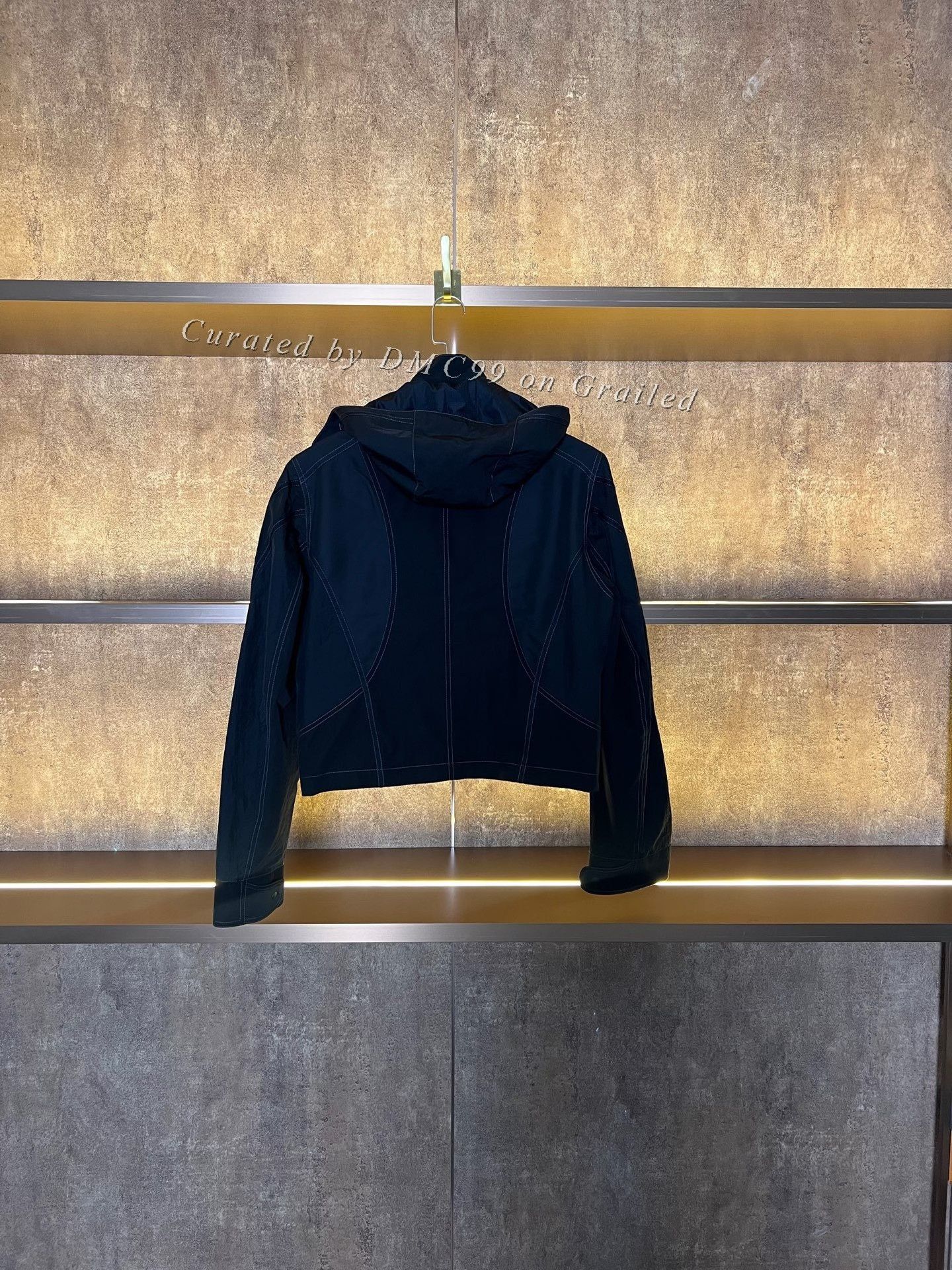 Hyein Seo Cropped Hooded Jacket in Black, Men's — image 2 of 5
