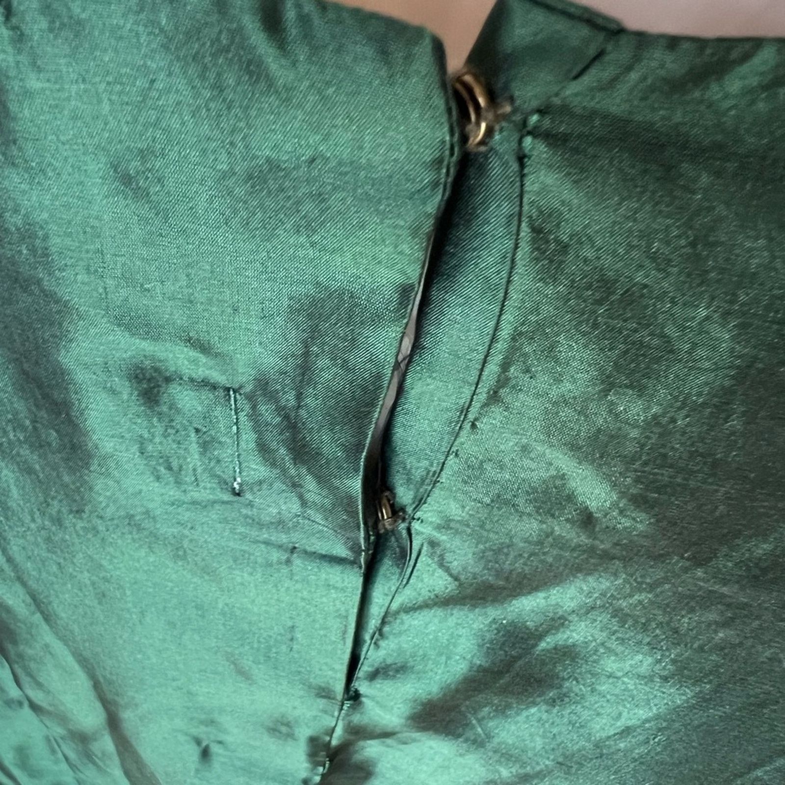 Toga Toga Archives Japanese silk green & yellow blouse pockets Size XS / US 0-2 / IT 36-38 - 4 Thumbnail