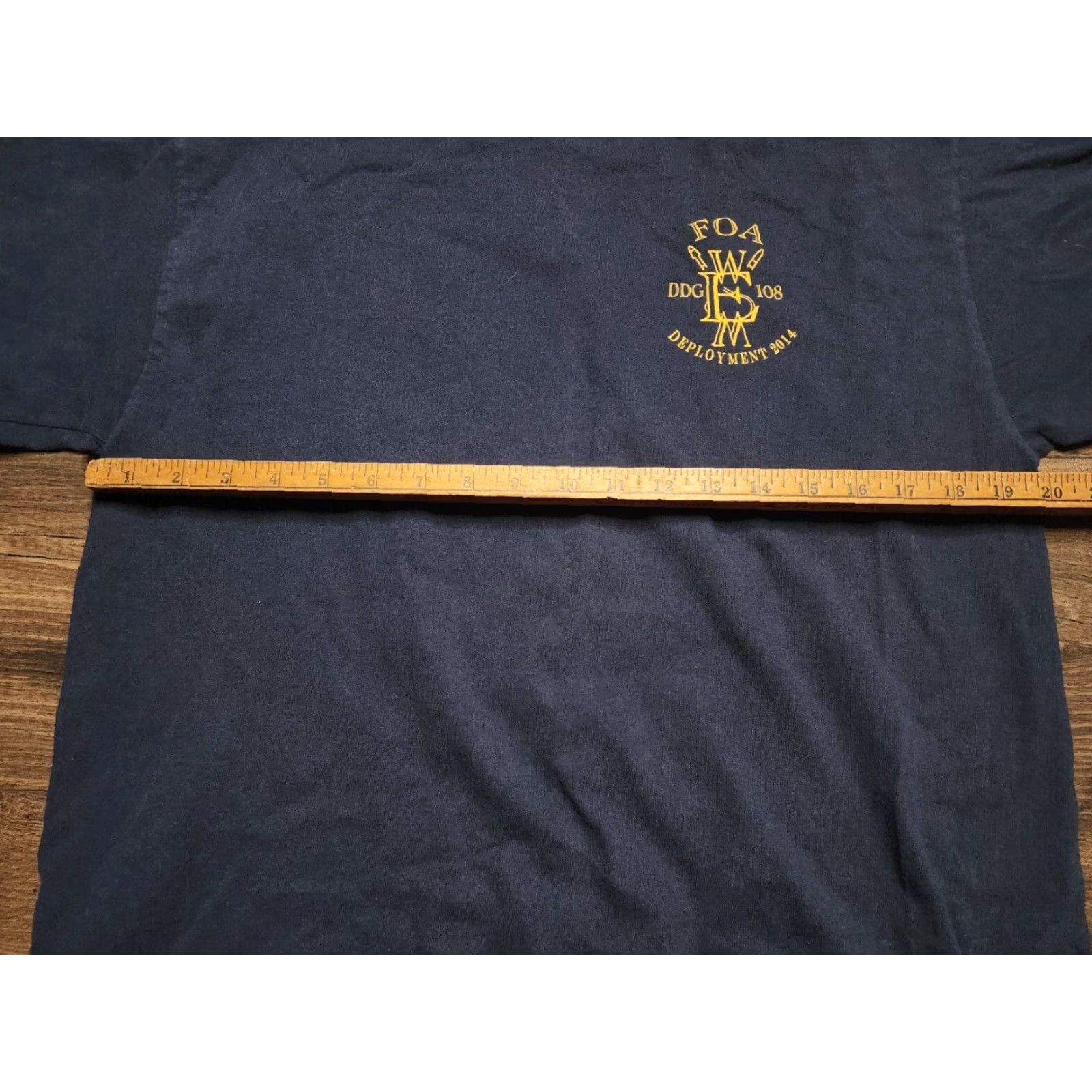 Gildan US Navy USS Wayne E. Meyer DDG-108 Deployment T-Shirt Mens Large Blue Size US L / EU 52-54 / 3 - 2 Thumbnail
