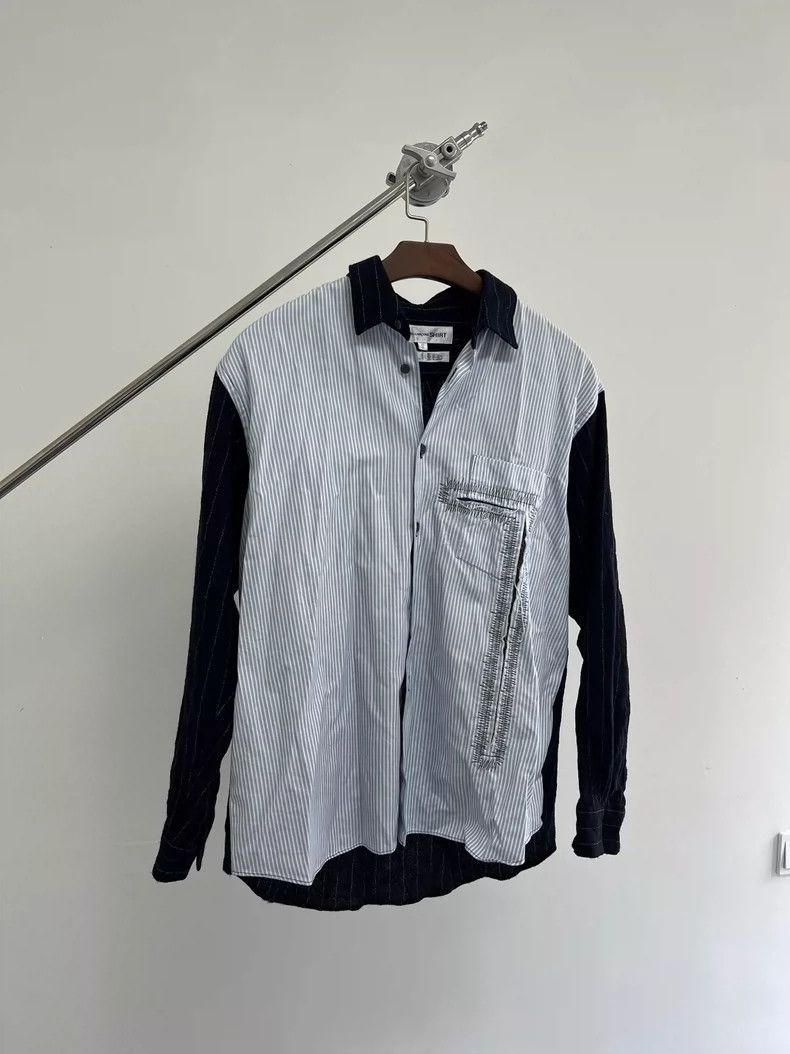 Comme des Garcons comme des garcons Wool Patchwork Destruction Shirt 2506-Nex Size US S / EU 44-46 / 1 - 2 Thumbnail