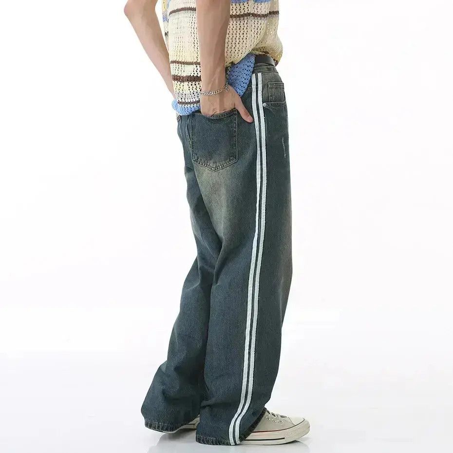 Japanese Brand Casual Blue Baggy Jeans Size US 32 / EU 48 - 3 Thumbnail