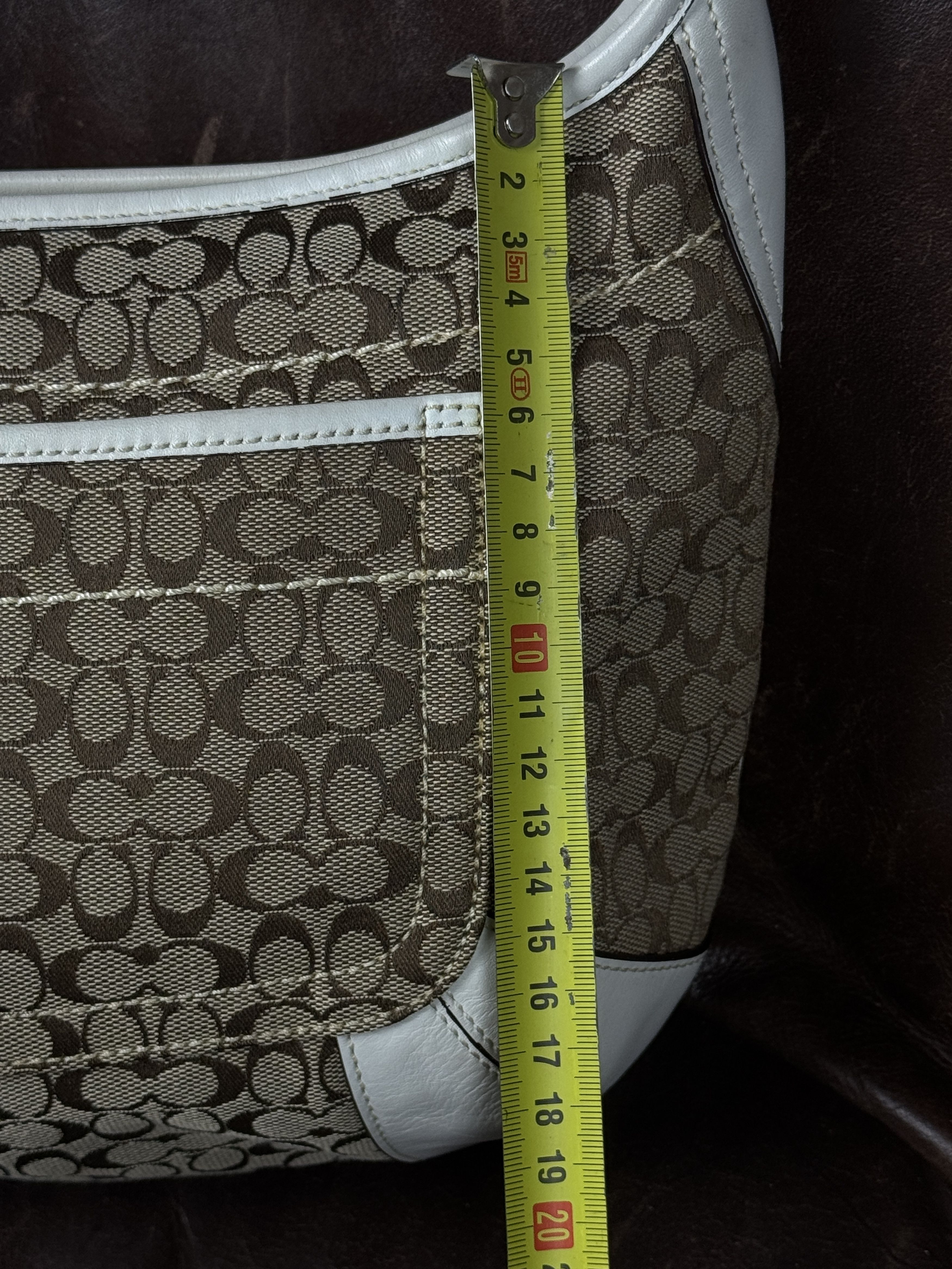 Coach Vintage Coach Ergo Hobo Signature Bag White and Beige Size ONE SIZE - 13 Thumbnail