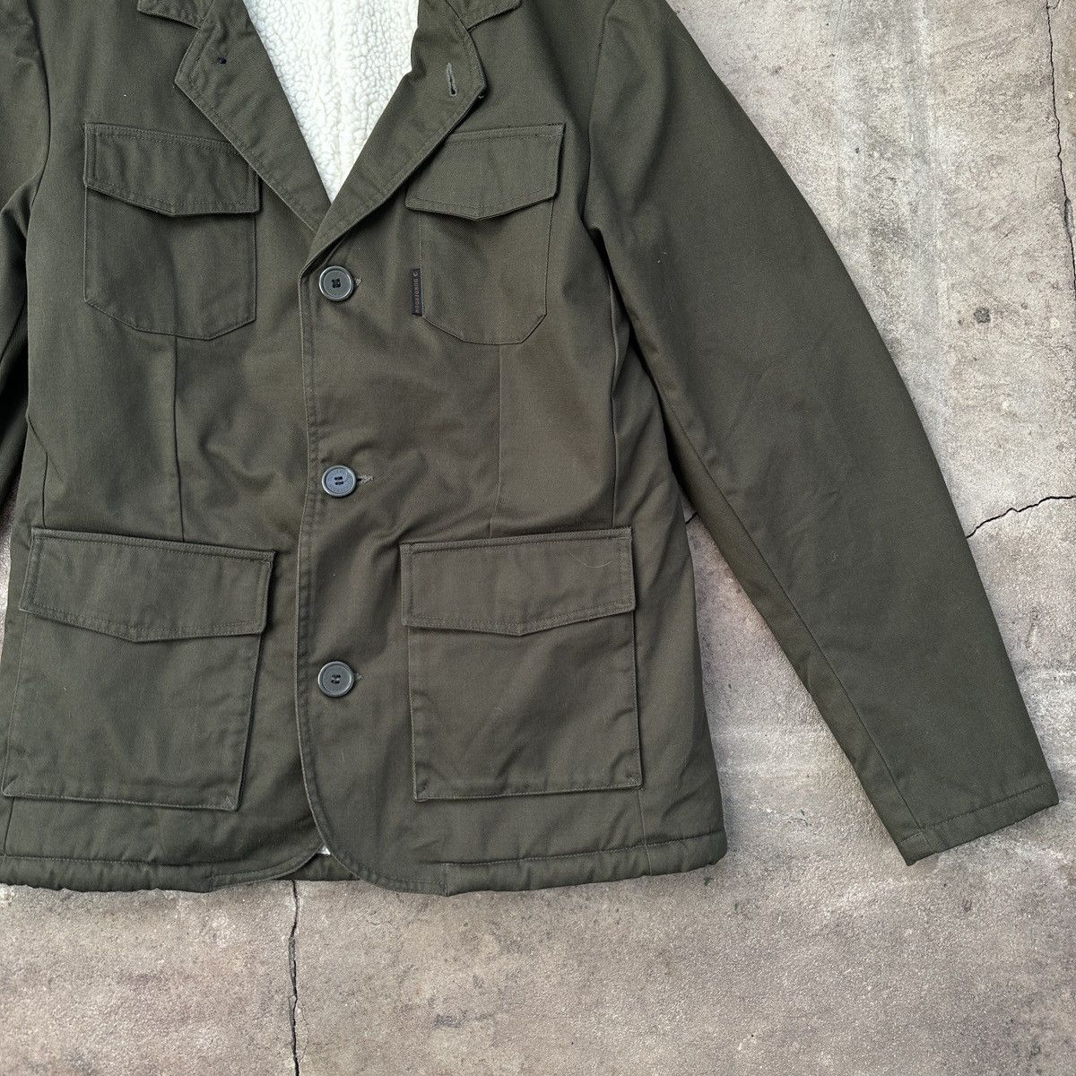 Vintage Dunderdon Sherpa Olive Jacket Size US L / EU 52-54 / 3 - 3 Thumbnail